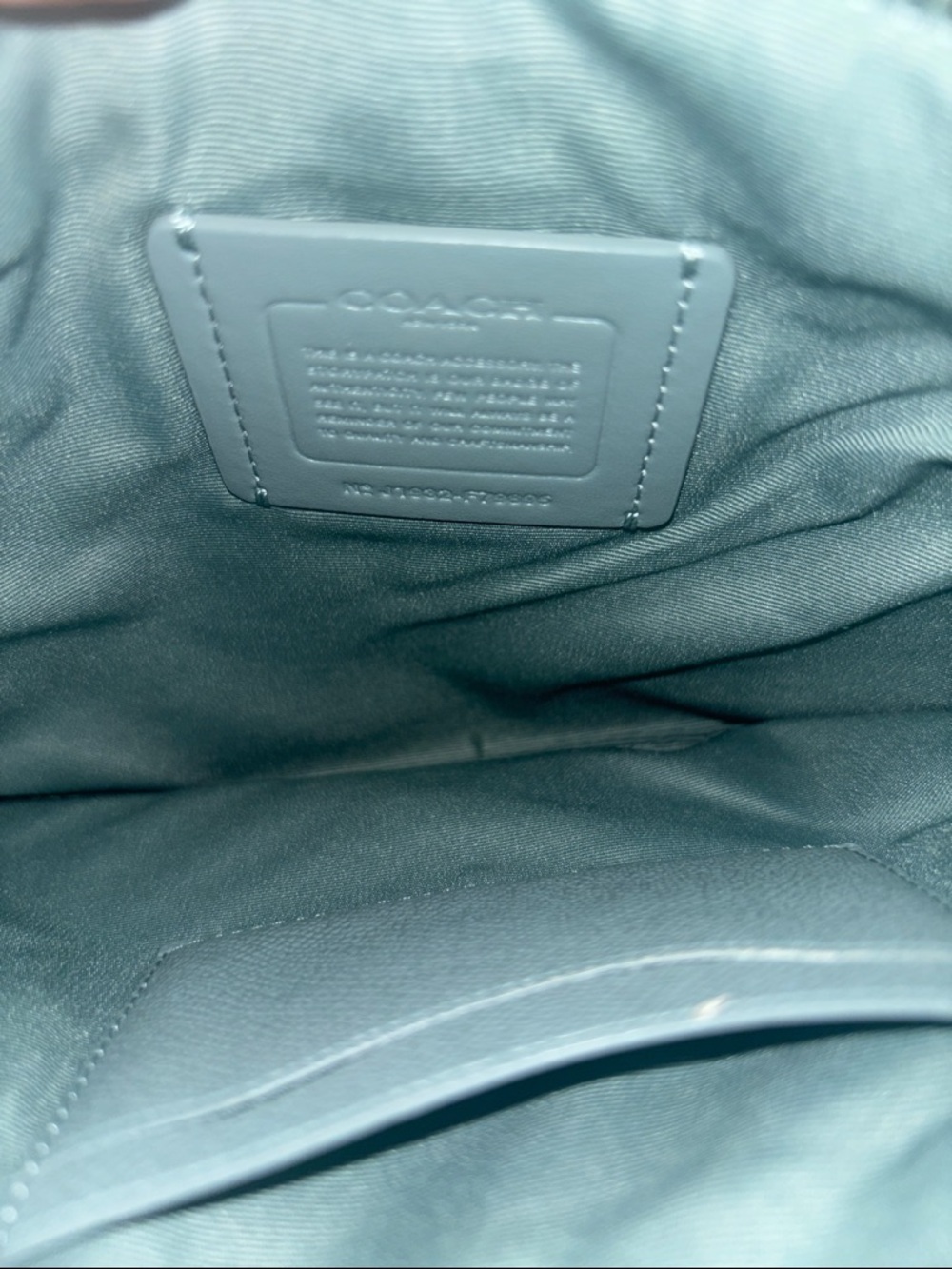 Coach Blue Leather Large Wristlet Clutch - Picture 5 of 6